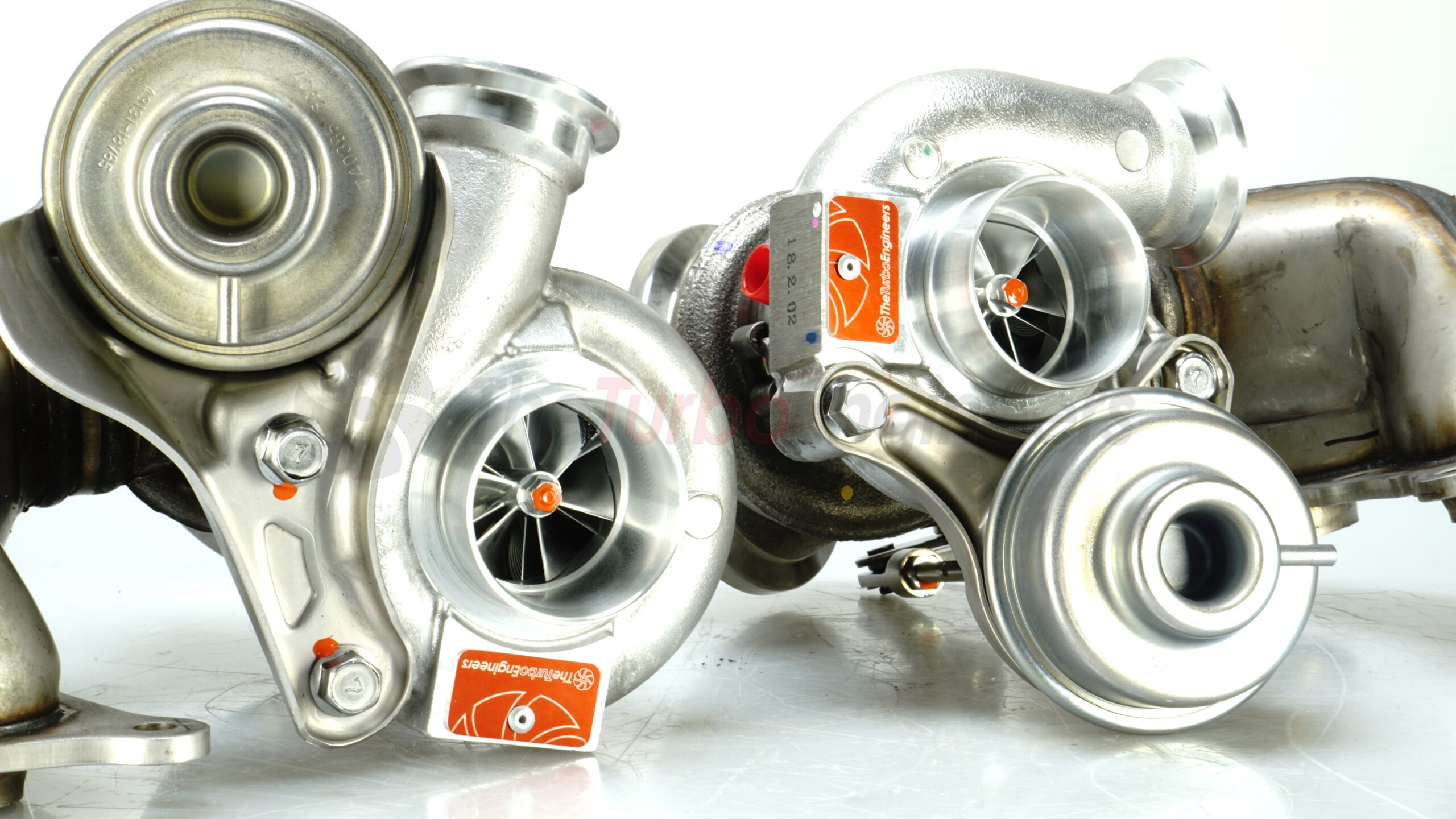 FAPO 500HP Twin Turbo TD03 Kit For BMW N54 535i 135i Z4 X6 740i - Chrome