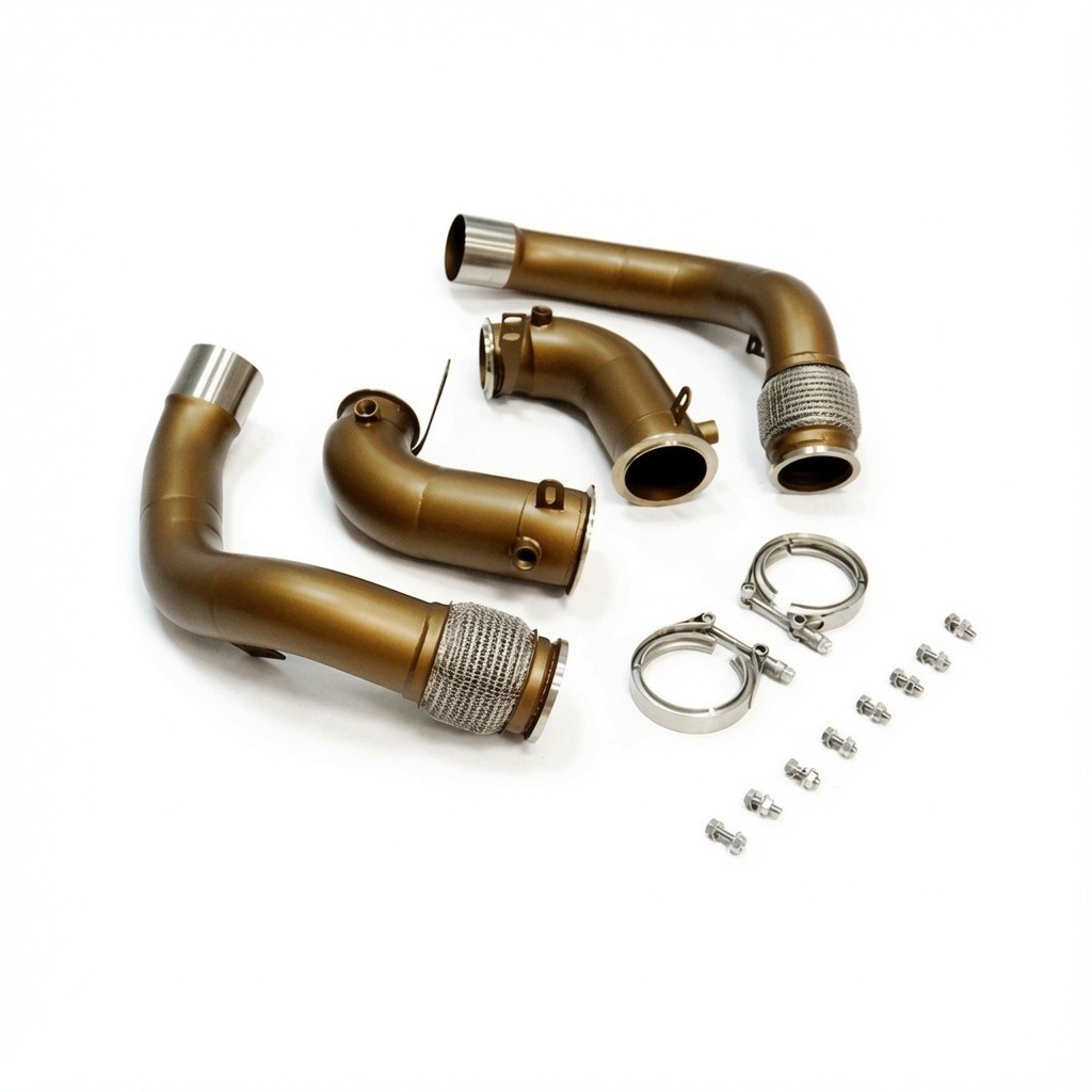 SLN Ceramic Coated Decat Downpipes for BMW M5 F90 F91 F92 F93 M8 Pre-LCI