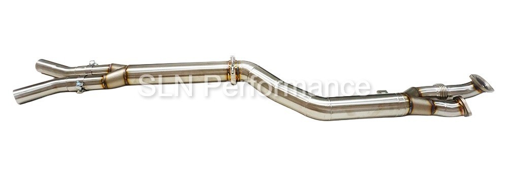 SLN Performance 4" Non-Resonated Single Mid Pipe for BMW S58 M3 M4 G8x X3M X4M - Image 5