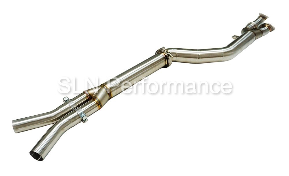 SLN Performance 4" Non-Resonated Single Mid Pipe for BMW S58 M3 M4 G8x X3M X4M - Image 6