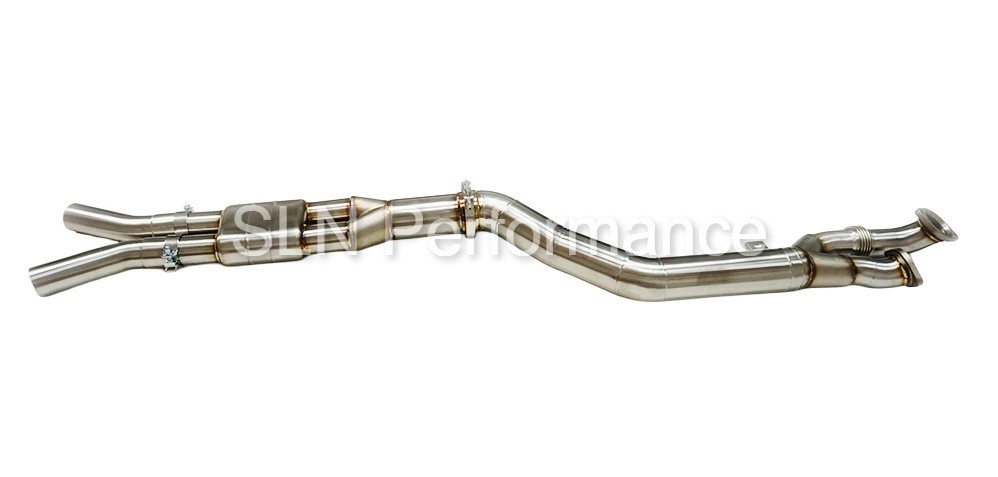SLN Performance 4" Resonated Single Mid Pipe for BMW S58 M3 M4 G8x X3M X4M - Image 3