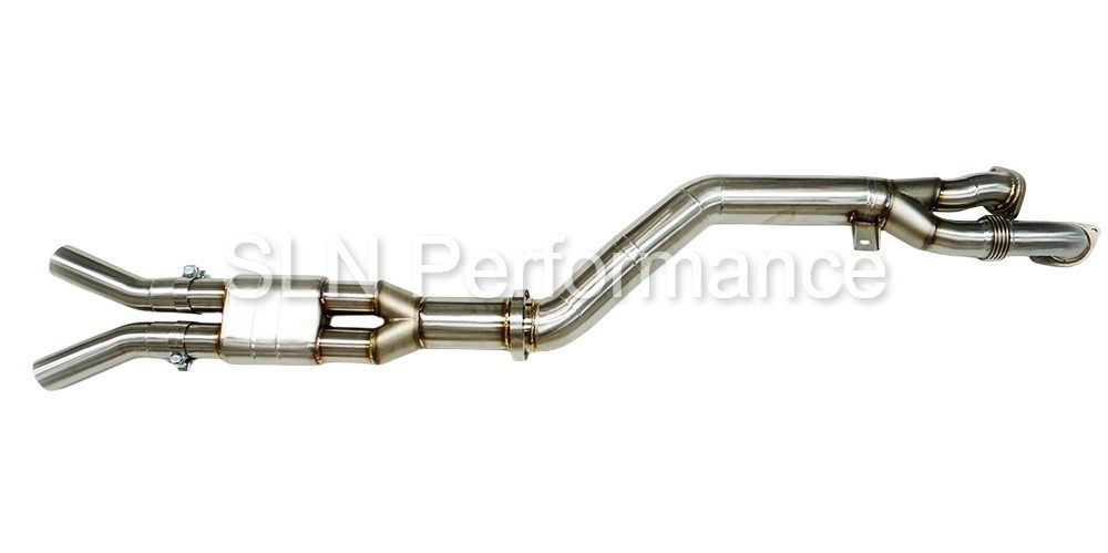 SLN Performance 4" Resonated Single Mid Pipe for BMW S58 M3 M4 G8x X3M X4M - Image 4