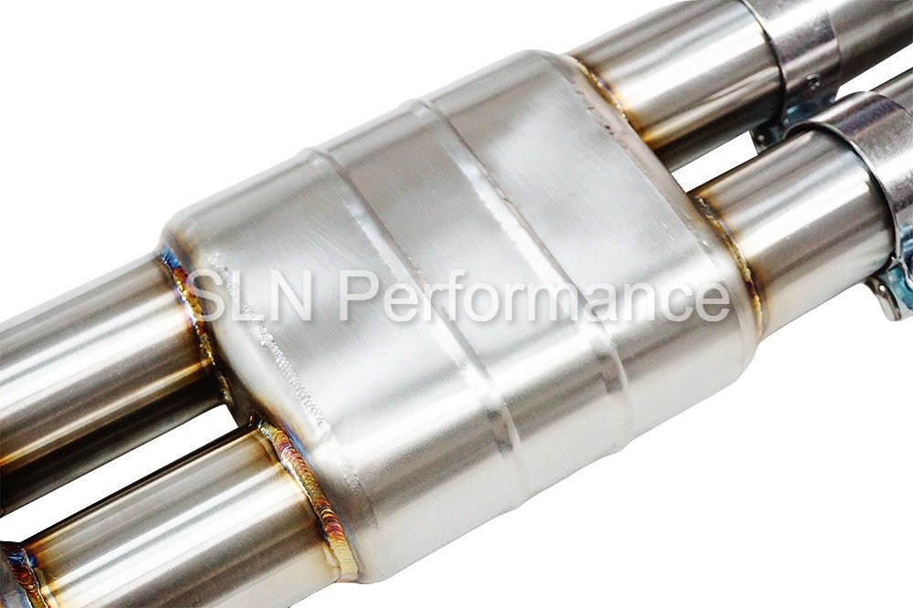SLN Performance 4" Resonated Single Mid Pipe for BMW S58 M3 M4 G8x X3M X4M - Image 5