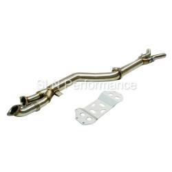 SLN Performance 4" Titanium Single Mid Pipe for BMW S58 M3 M4 G8x X3M X4M