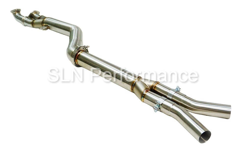 SLN Performance 4" Titanium Single Mid Pipe for BMW S58 M3 M4 G8x X3M X4M - Image 4